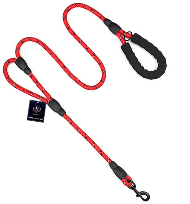 딩동펫 반려동물 안전고리 간편 리드줄, 레드, 1개