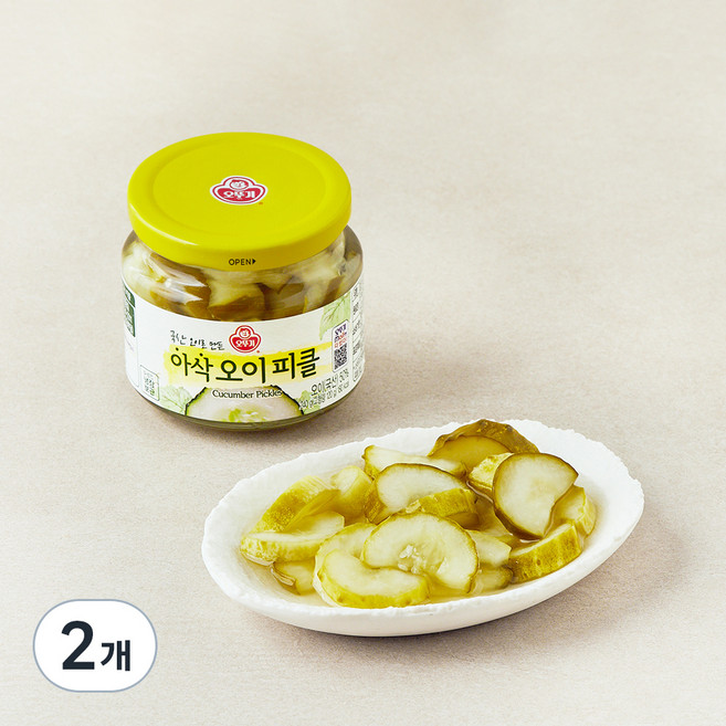 오뚜기 아삭아삭 맛있는 오이피클, 240g, 2개