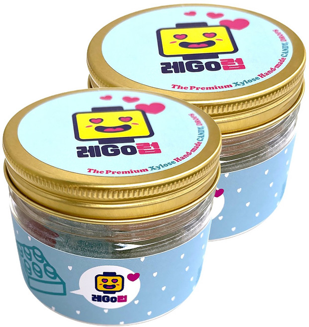 드롭스 자일로스 수제사탕 레고럽, 135g, 2개