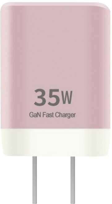 35W摺疊電源供應器, 粉色, 1個
