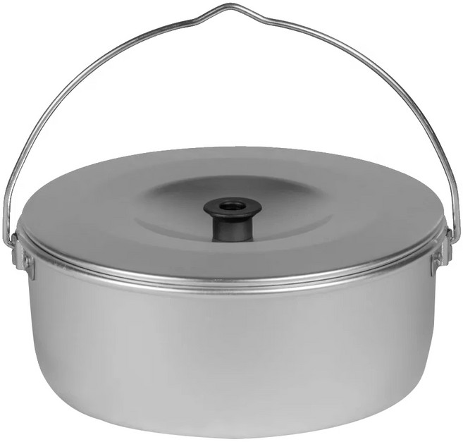 Trangia 超輕鋁平底手提燉/湯鍋 附鍋蓋 1.0L, 銀色, 1個