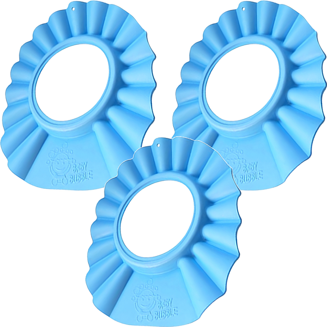 aguard 嬰兒泡泡洗髮帽 295 x 260mm, 藍色, 3個