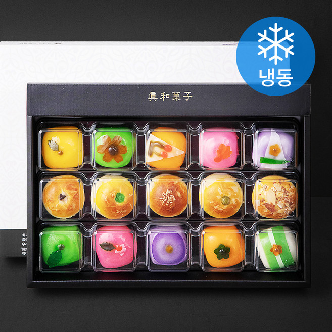 엠케이크 우리밀만쥬 5구 + 화과자 10구 선물세트 725g(냉동), 1세트