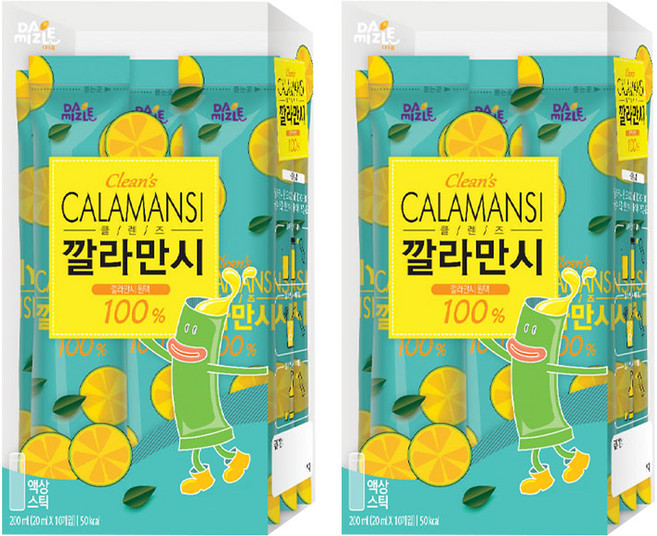 다미즐 클렌즈 깔라만시 스틱, 20ml, 10개입, 2개