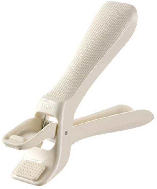 코지웰 주방 실리콘 손잡이 냄비집게, 화이트, 1개