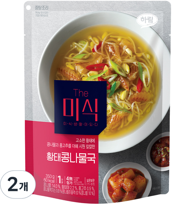 더미식 황태콩나물국, 350g, 2개