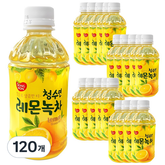 동원 청수연 레몬녹차, 340ml, 120개