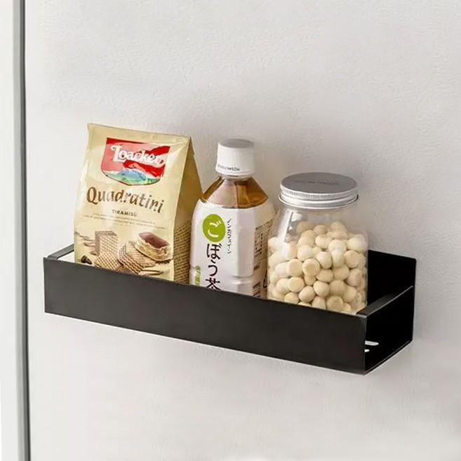 마메 다용도 냉장고 자석 선반, 블랙, 1개