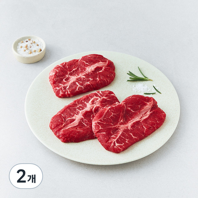 호주산 부채살 구이용 (냉장), 300g, 2개