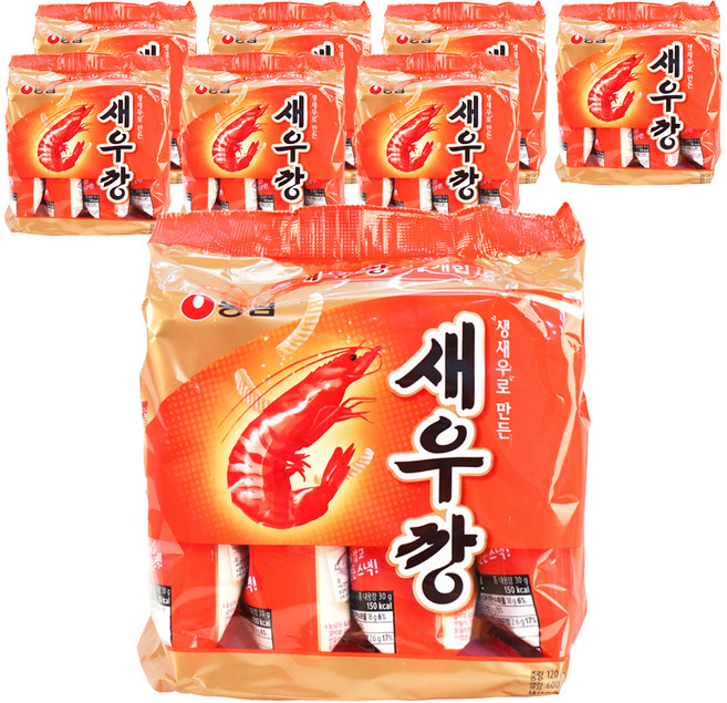 새우깡, 120g, 8개