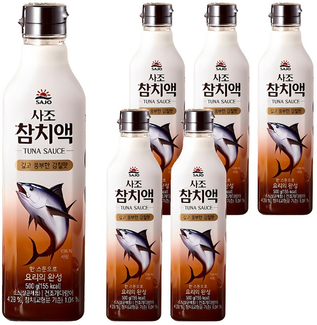 사조 참치액, 500g, 6개