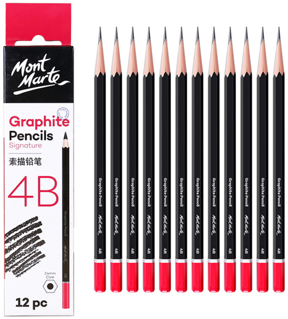 몽마르뜨 동아피엠에스 스케치 필기 연필 12p, 4B, 1개