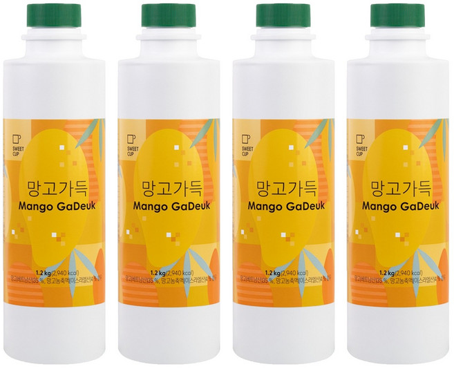 스위트컵 망고가득 농축액, 4개, 1.2kg