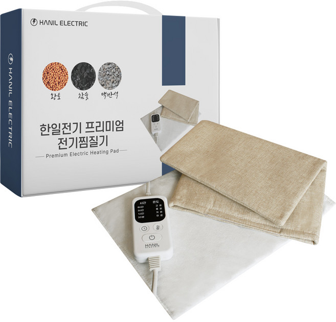 한일전기 프리미엄 전기 온열찜질기 미니, RVE-1000(베이지), 혼합색상