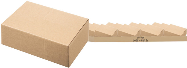 comet 包裹紙箱, 牛皮色, 50個