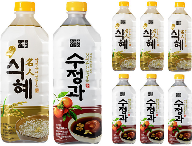 하늘청 오리지날 명인식혜 1.8L x 2p + 수정과 1.8L x 2p 세트, 2세트