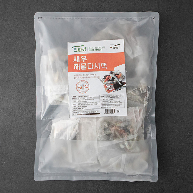 청해명가 친환경 새우해물 다시팩, 15g, 24개입, 1개