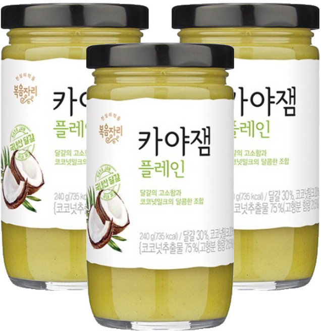 복음자리 카야잼 플레인, 240g, 3개