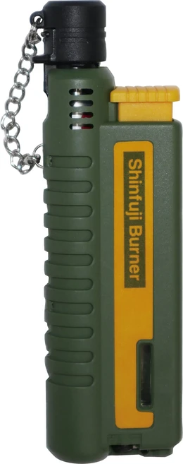 Shinfuji Burner 新富士 伸縮小型瓦斯噴槍 附防塵蓋 22 x 10 x 3cm 綠色, KB-411C, 1個