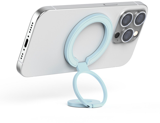 어반어스 맥세이프 양면자석 스마트톡 그립 휴대폰 거치대, 연블루, 1개