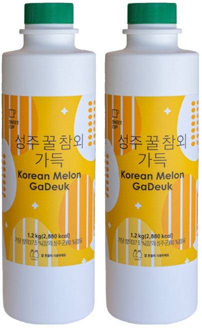 스위트컵 성주 꿀참외 가득, 1.2kg, 2개