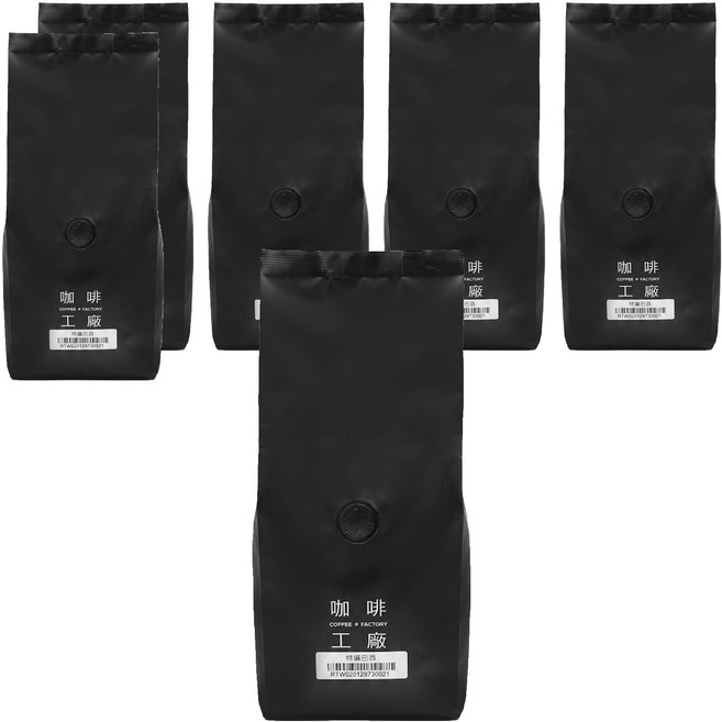 咖啡工廠 精品級G1咖啡豆 特選巴西, 咖啡豆(無研磨), 450g, 6包
