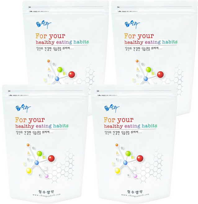 청수생약 어성초 분말, 300g, 4개