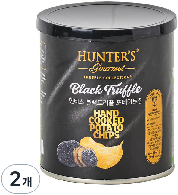 헌터스 블랙트러플 포테이토칩, 40g, 2개