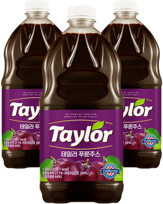 테일러 푸룬주스, 1.89L, 3개