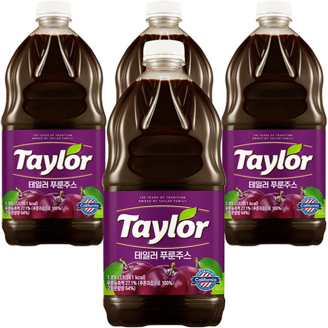 테일러 푸룬주스, 1.89L, 4개