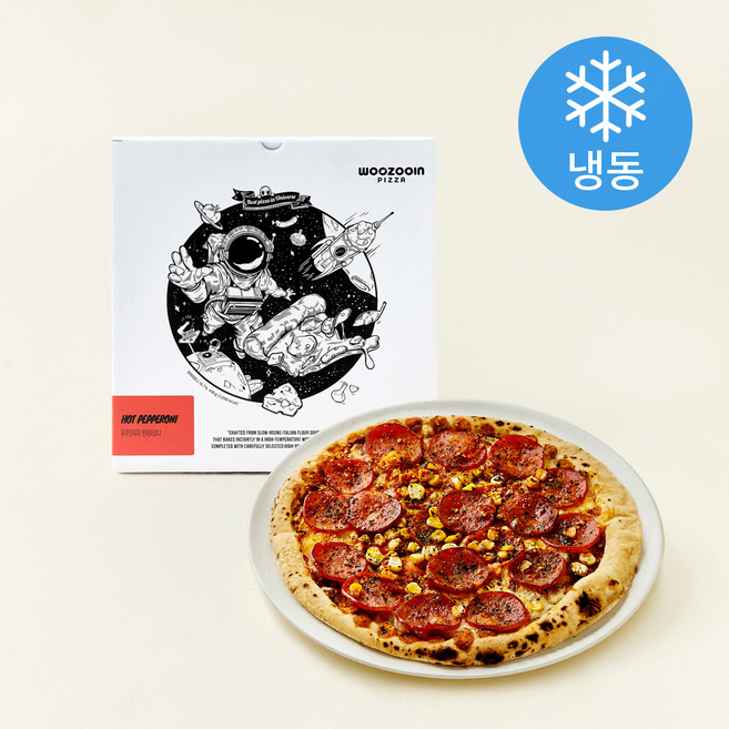 우주인피자 핫페퍼로니 (냉동), 418g, 1개, 1개입