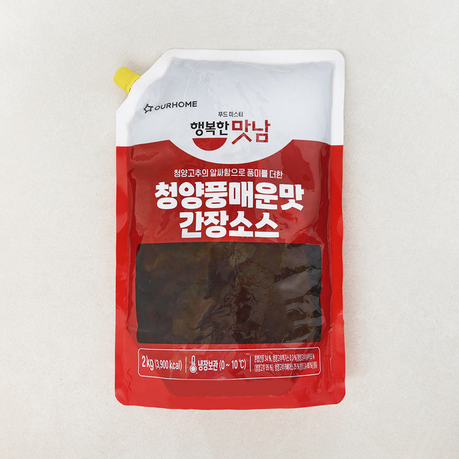 아워홈 행복한맛남 청양풍 매운맛 간장소스, 2kg, 1개