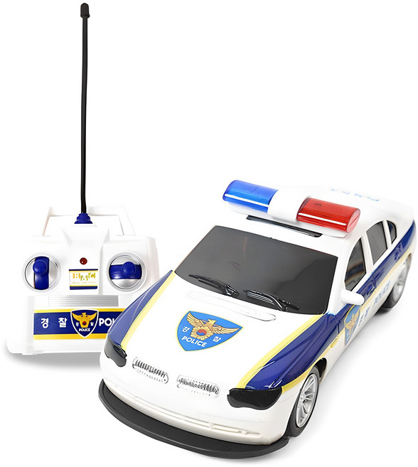 비앤씨 경찰차 RC카, 혼합색상, 1개