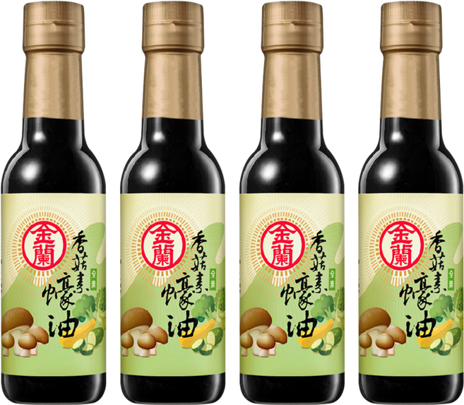 KIMLAN 金蘭 香菇素蠔油, 295ml, 4瓶