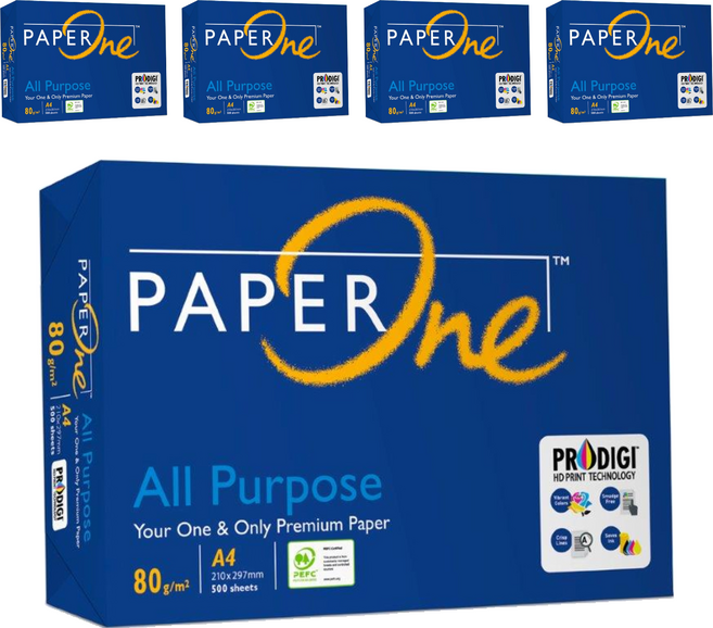 PAPER One All Purpose 高效商務影印紙 500張, A4, 5包