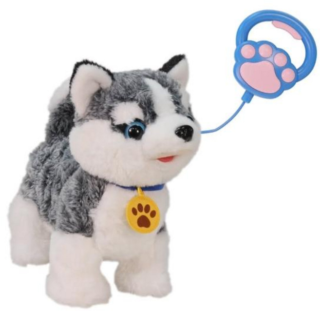 甜甜散步狗, 哈士奇 灰色 + 白色, 1盒, 28cm