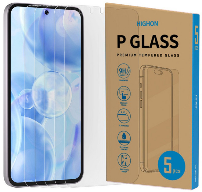 하이온 P글라스 강화유리 보호필름 세트, 1세트