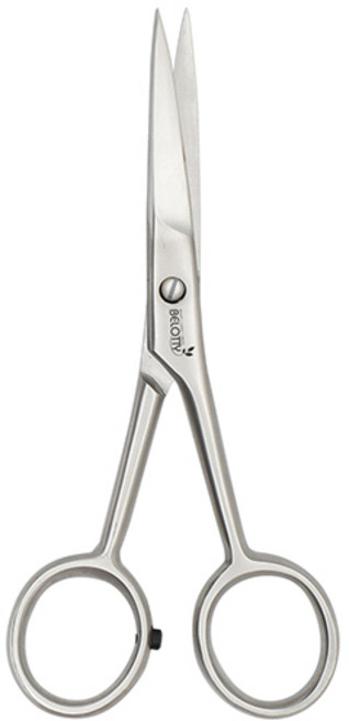 벨로티 맨즈 그루밍 수염정리가위, 1개, 무광실버