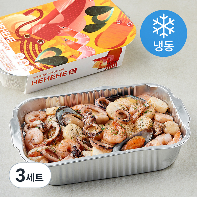 해해해 간편 해산물 버터구이 세트 570g (냉동), 버터구이 세트 500g, 3세트