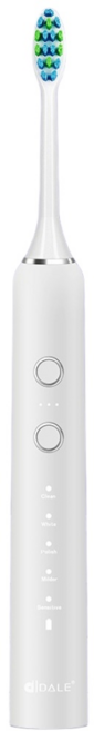 DALE 達樂 磁懸浮聲波電動牙刷 DL-5201 白色 1盒 高頻震動深層清潔 多種模式呵護牙齦