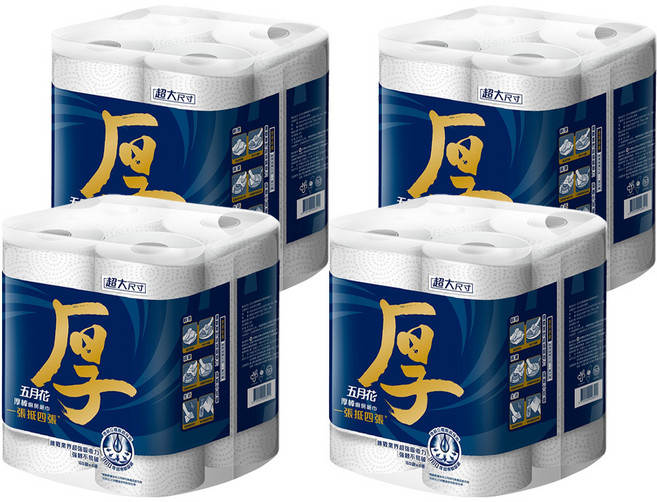 五月花 厚棒廚房紙巾, 4捲, 4袋