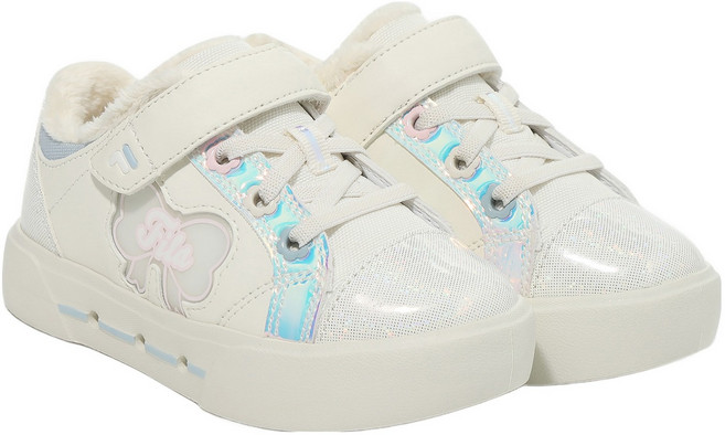 휠라키즈 아동용 꼬모 라이트 리본 퍼 운동화 KD 3XM02369F