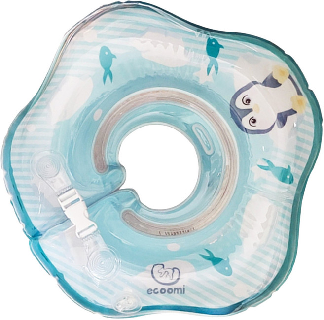 ecoomi 嬰幼兒泳圈/脖圈, 1個, 可愛企鵝 多色