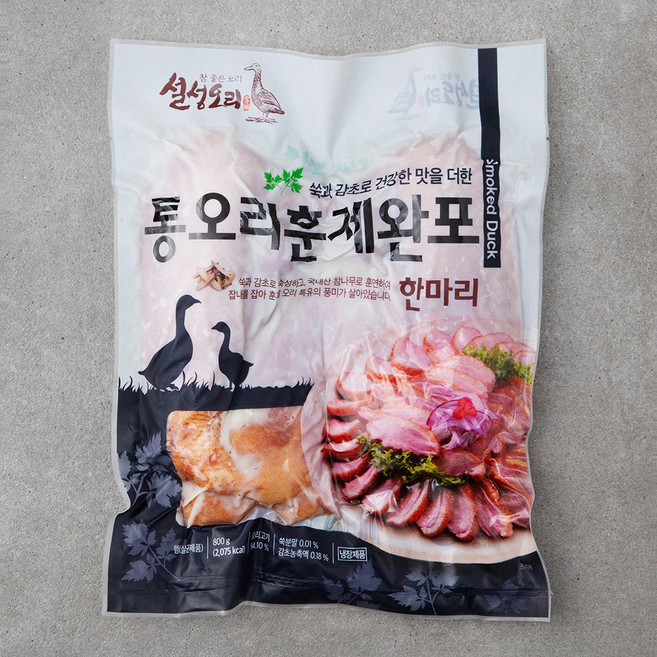 에쓰푸드 통오리훈제완포, 800g, 1개