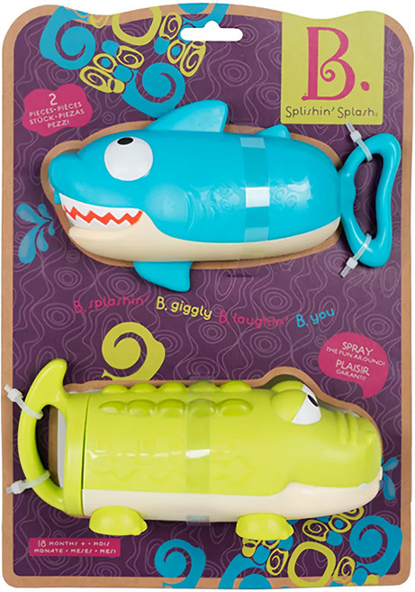 B.toys 誰魚爭鋒單發水槍, 藍色 + 綠色, 1組