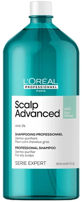L'OREAL PROFESSIONNEL 巴黎萊雅PRO 絲漾博 水楊酸控油洗髮乳, 1.5L, 1瓶