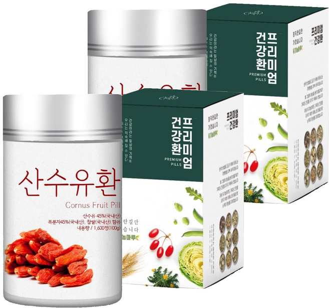 유기농마루 정품 산수유환, 2개, 100g