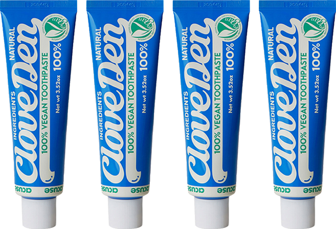 클로브덴 오리지널 비건 치약, 100g, 4개