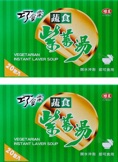 味王 巧食齋蔬食紫菜湯, 70g, 2盒
