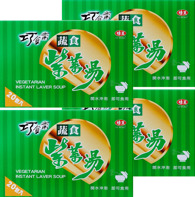 味王 巧食齋蔬食紫菜湯, 70g, 4盒